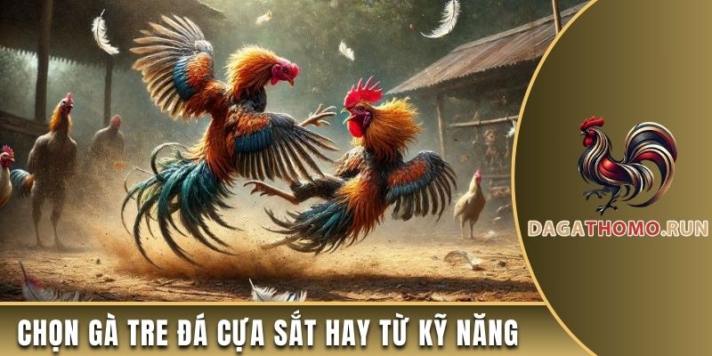 Kỹ năng là yếu tố chọn gà tre đá cựa sắt hay